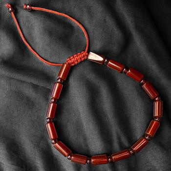 Kadın Akik Taşı Silindir Kesim Bileklik