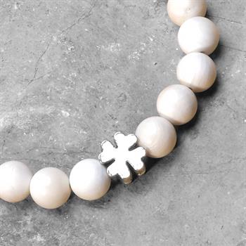 Krem Ceyt Taşı Bileklik 