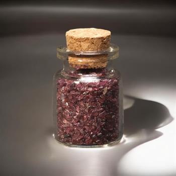 Lal Garnet Doğal Taşlı Cam Tüp