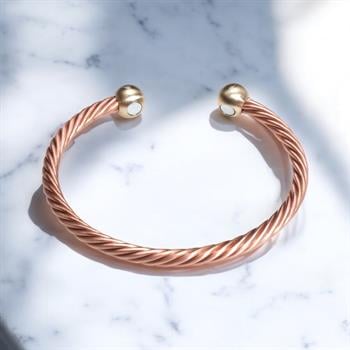 Mıknatıslı Burgu Bakır Bilezik