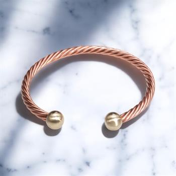 Mıknatıslı Burgu Bakır Bilezik