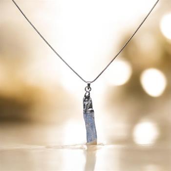 Minimal Ham Kyanit Taşlı Kolye