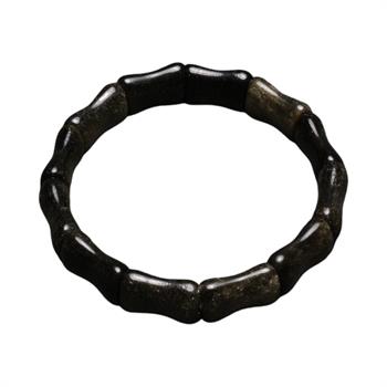 Obsidyen Taşlı Kemik Model Kadın Bilezik