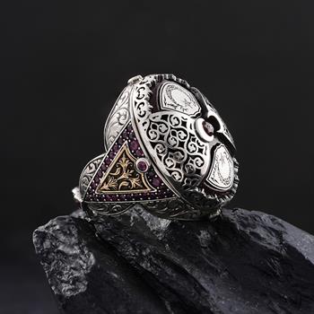 Özel İşlemeli Şeref Gümüş Yüzük