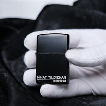 Özelleştirilebilir Klasik Siyah Zippo Çakmak