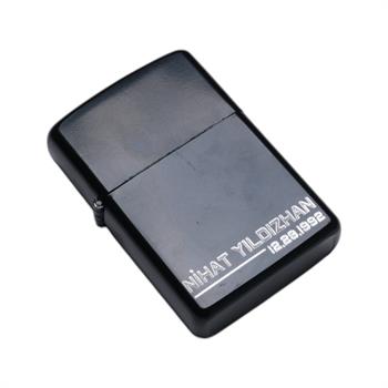 Özelleştirilebilir Klasik Siyah Zippo Çakmak