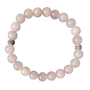 Pembe Kuvars Taşı Bileklik