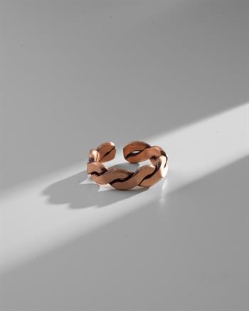 Sade Örgü Bakır Yüzük