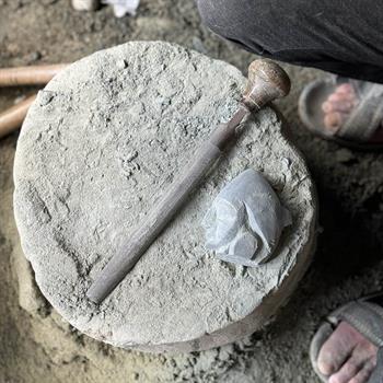 Serpantin Taşından El Yapımı Kedi Heykel Çifti