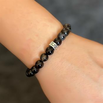 Siyah Akik Taşı Bileklik