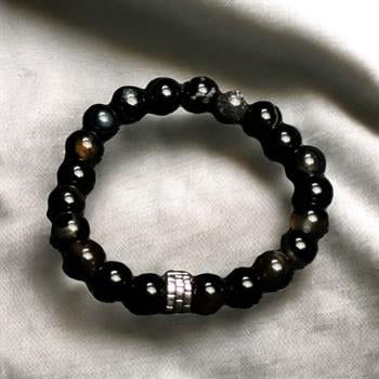 Siyah Akik Taşı Bileklik