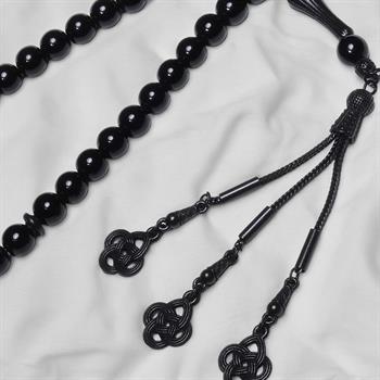 Siyah Akik Taşı Tesbih