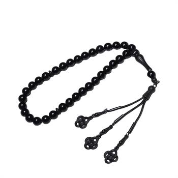 Siyah Akik Taşı Tesbih