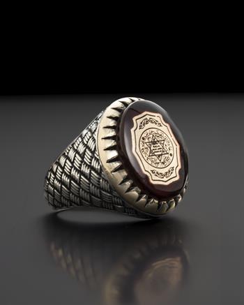 Süleymanın Mührü – Korunaklı Taç | 925 Ayar Gümüş Yüzük