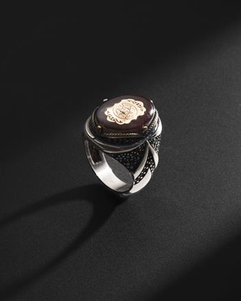 Süleymanın Mührü – Yakut Gölgesi | 925 Ayar Gümüş Yüzük