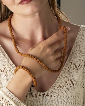 Tam Tohumlu Geleneksel Rudraksha Bileklik