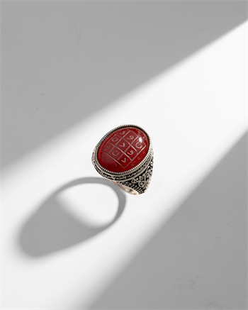 Tılsım-ı Nûr Vefkli Yüzük (Kahverengi Akik): 