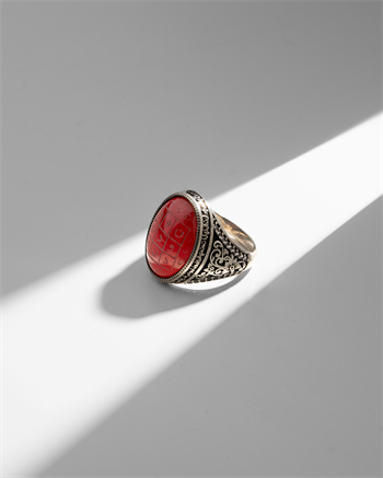 Tılsım-ı Nûr Vefkli Yüzük (Kahverengi Akik): 