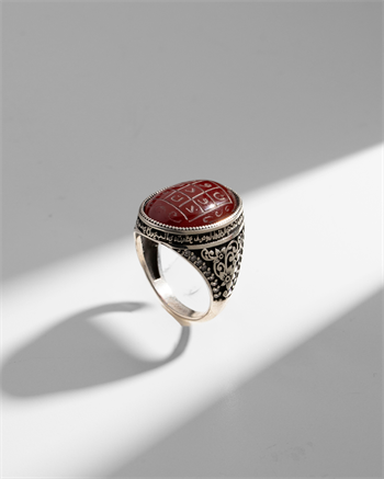 Tılsım-ı Nûr Vefkli Yüzük (Kahverengi Akik): 