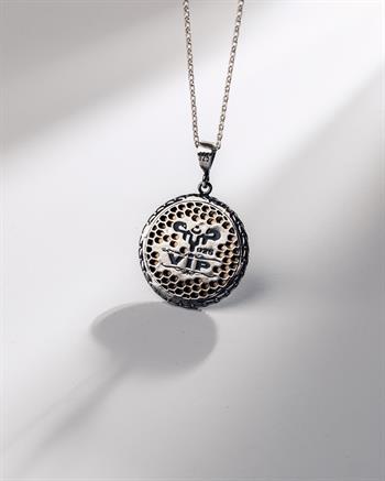 Türk Devletleri Teşkilatı Armalı 925 Ayar Gümüş Kolye (30 mm)