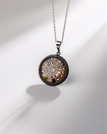 Türk Devletleri Teşkilatı Armalı 925 Ayar Gümüş Kolye (30 mm)