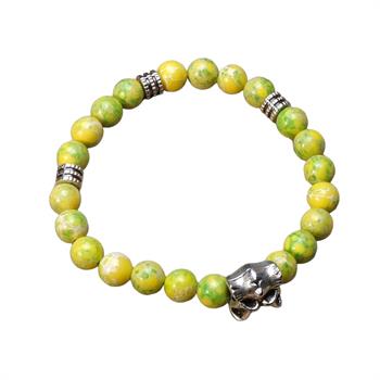 Yeşil İğneli Ceyt Taşı Bileklik