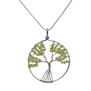 Yeşim Taşı Hayat Ağacı Kolye