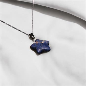 Yıldız Kesim Sodalit Taşı Kolye