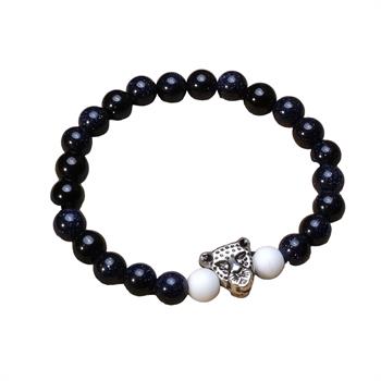 Yıldızlı Ceyt Taşı Bileklik