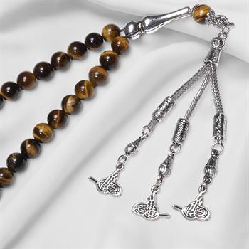 Yüksek Kalite Kaplan Gözü Taşı Tesbih