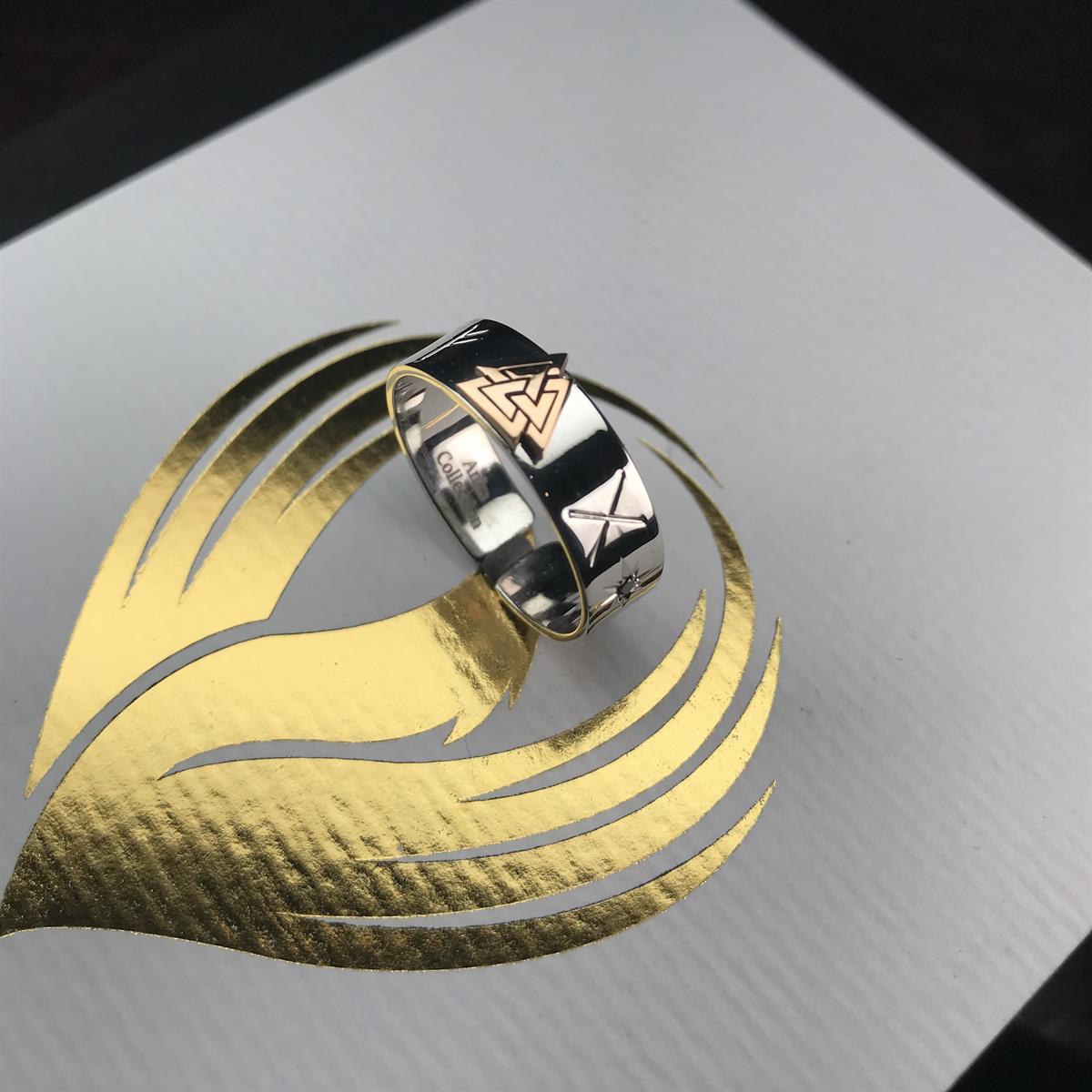 Runic Ring Valknut
