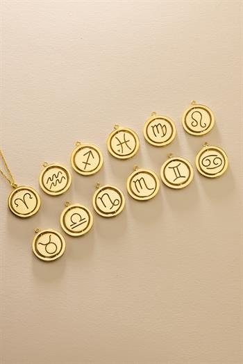 Zodiac Flip Kolye Taşlı Çerçeve