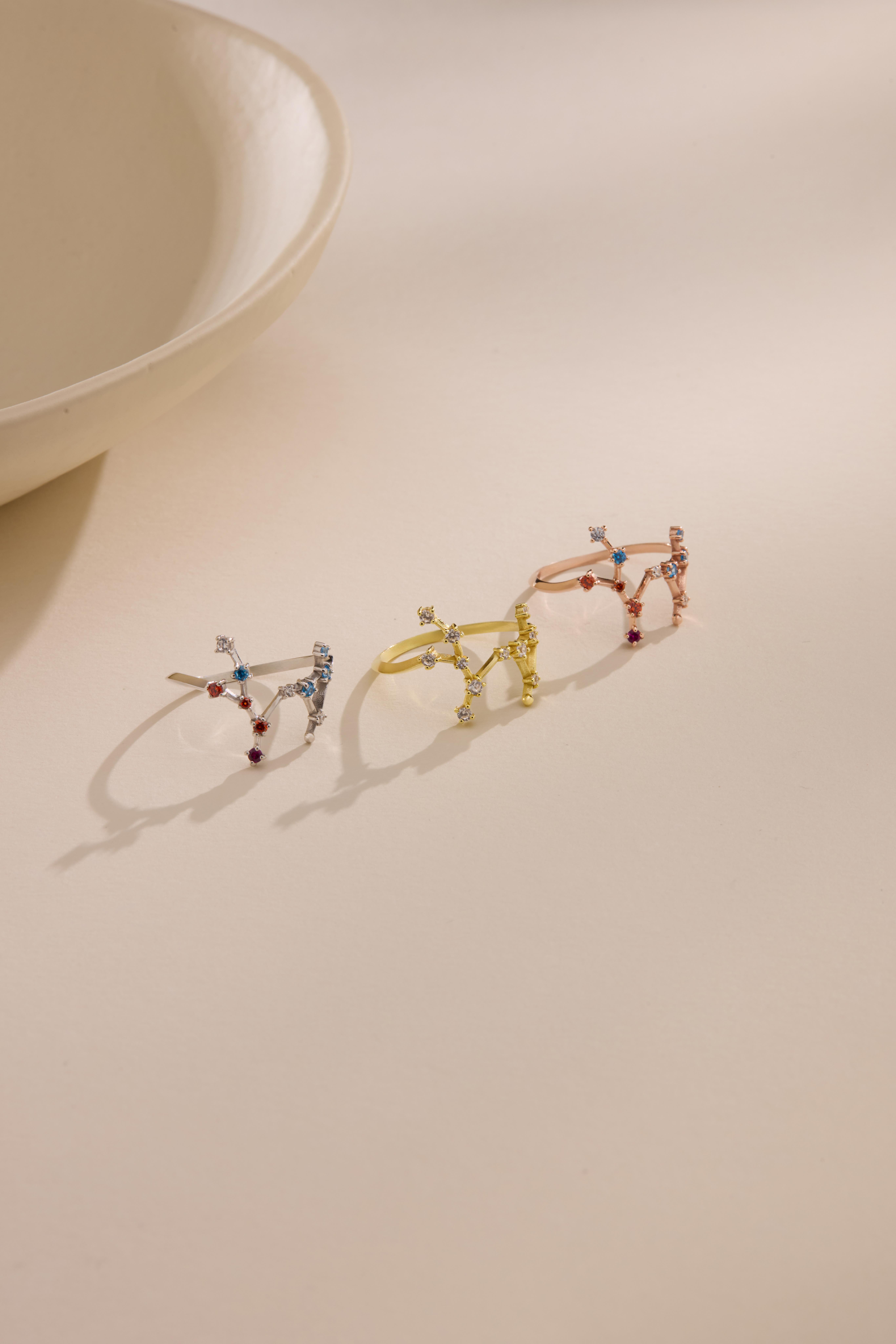 Constellation Yay Takım Yıldızı Desenli Yüzük
