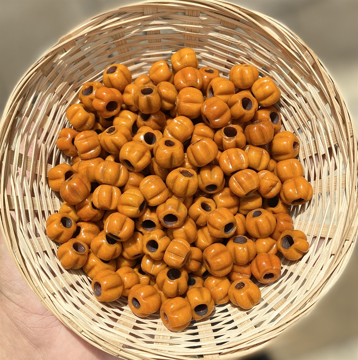 Turuncu Makarna Boncuk