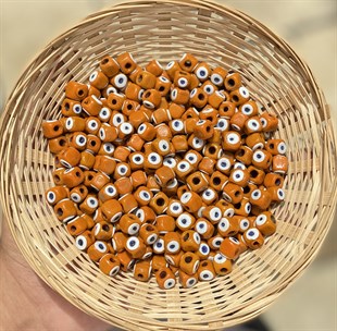 2 Gözlü Turuncu Orta Boy Kare