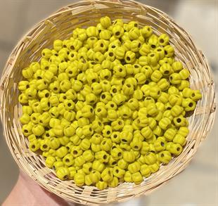 Sarı Orta Boy Makarna Boncuk