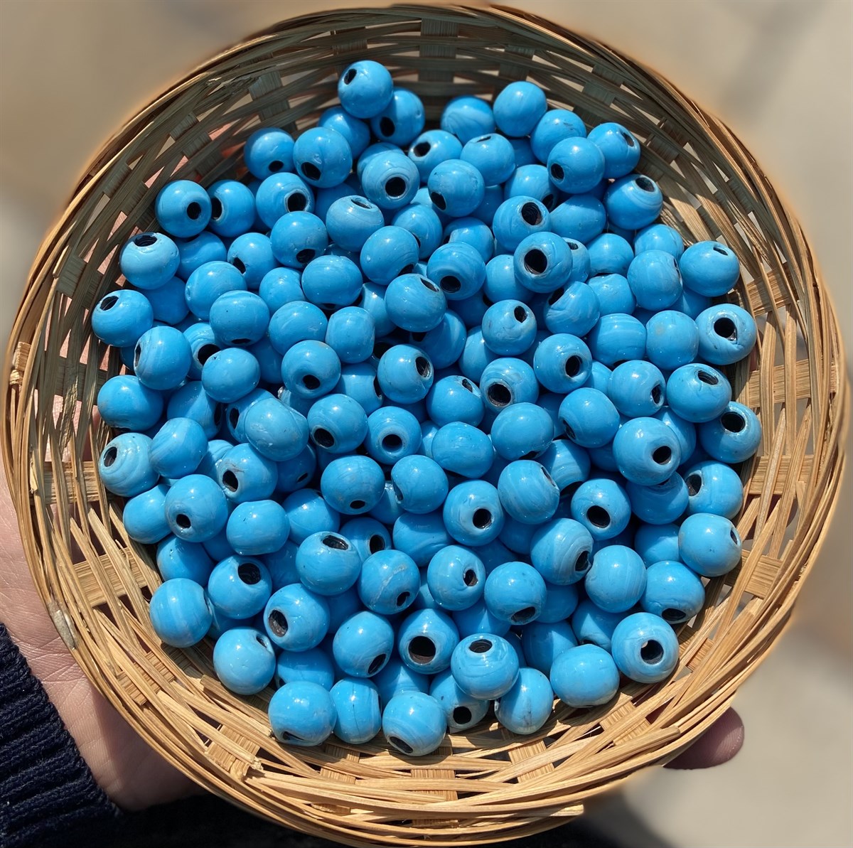 Turkuaz Yuvarlak Boncuk