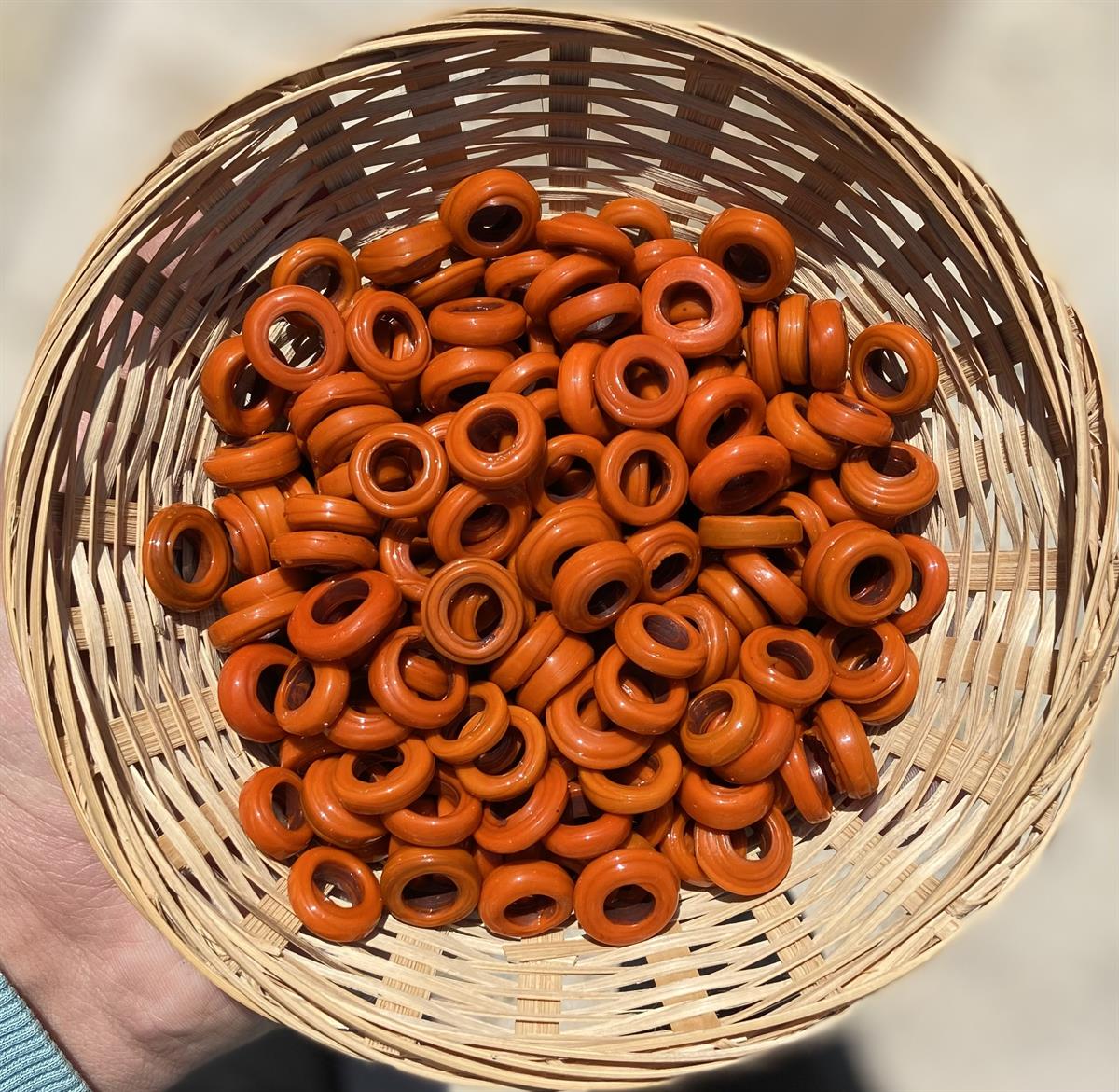 Turuncu Kalıpsız Dilgöz Boncuk