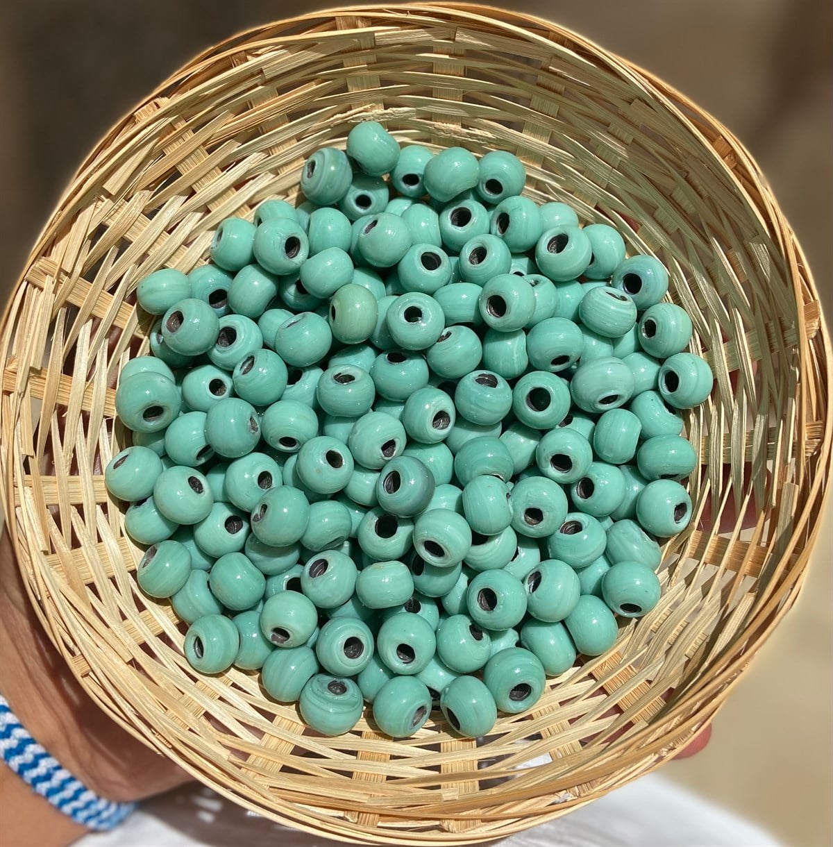 Yeşil Yuvarlak Boncuk