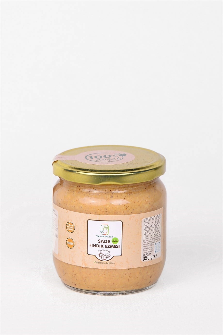Sade Fındık Ezmesi 350 Gr