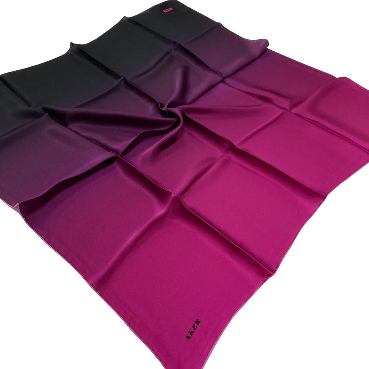 Aker Degrade (Renk Geçişli)  İpek Krep Saten Eşarp 7656701-395