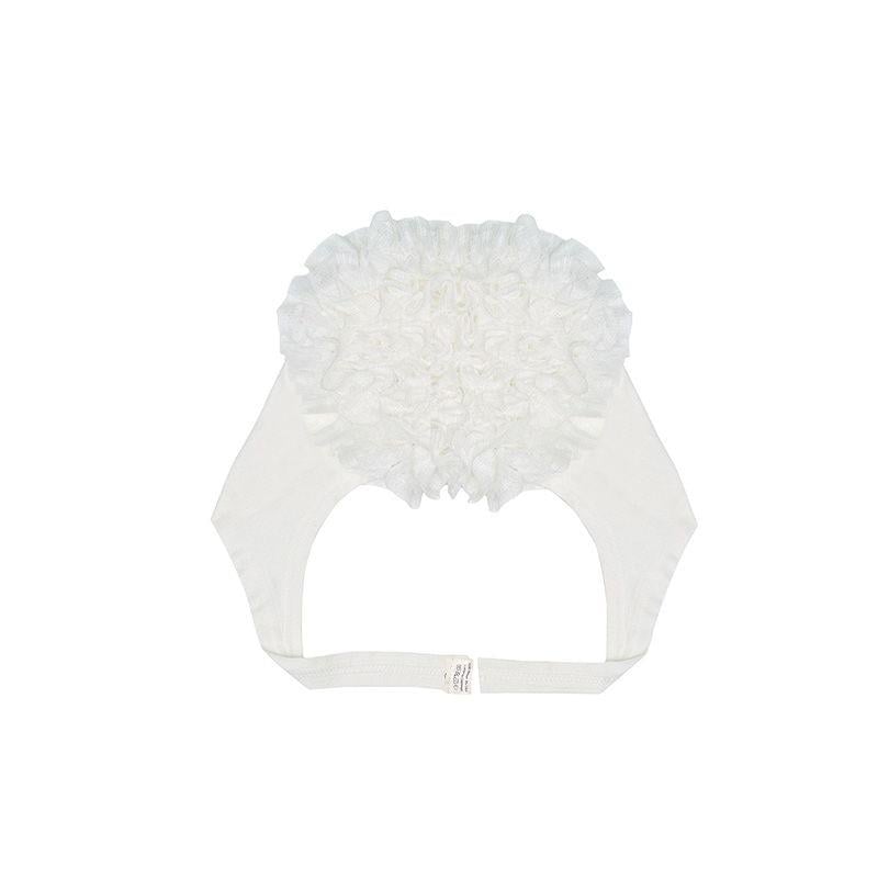 Aker Dikişli Fırfırlı Bone 5001701-Ekru