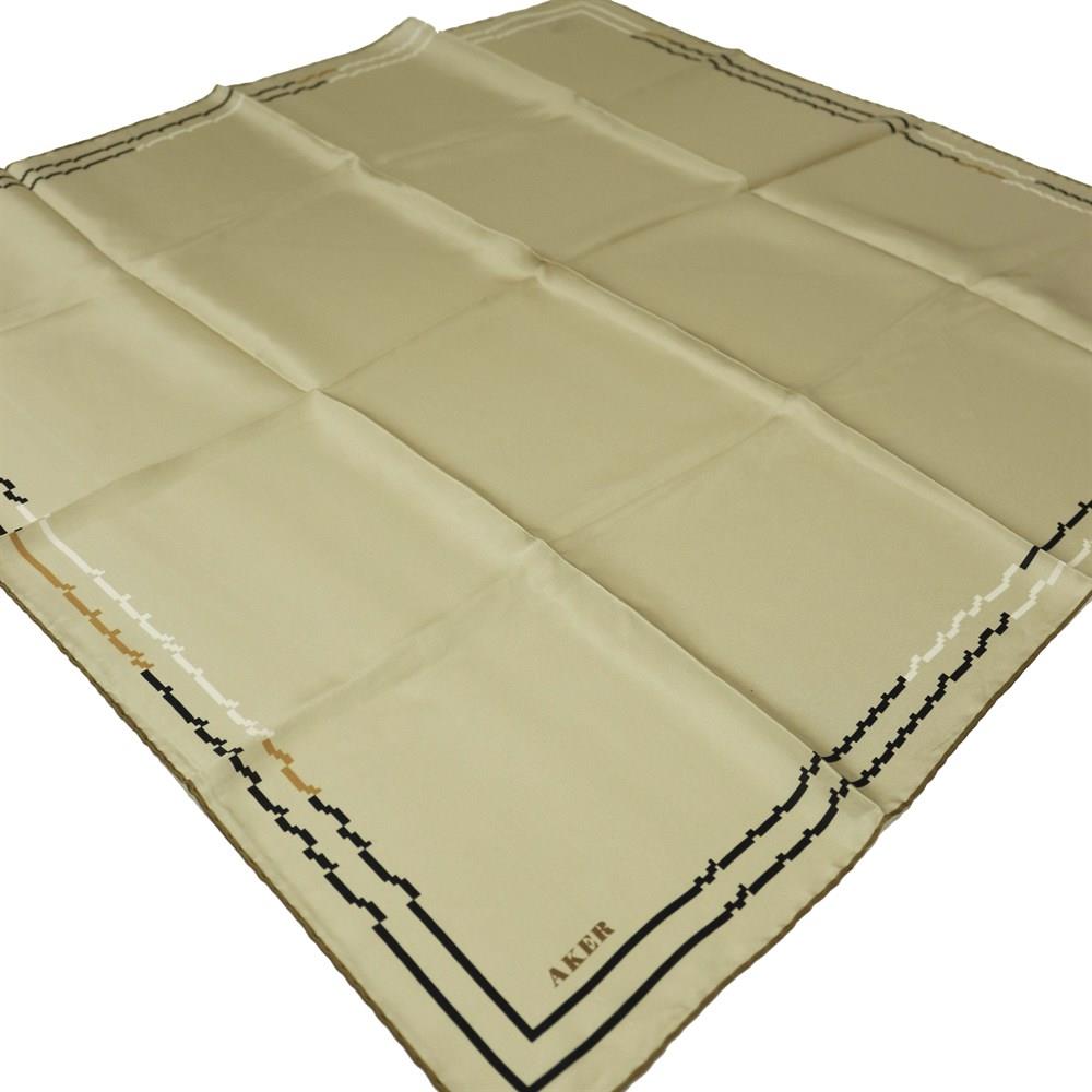 Aker Krepe Saten İpek Eşarp 8067701-361