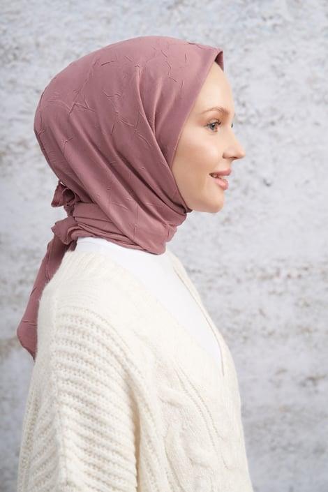 Armanda Bambu Kraş Eşarp 3286-Gül Kurusu