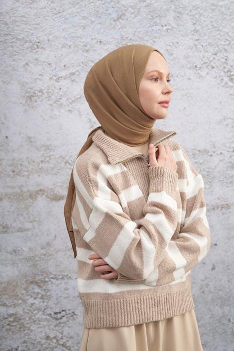Armanda Bambu Kraş Şal 3285-Camel