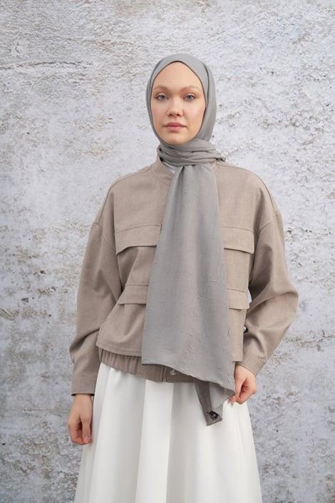 Armanda Bambu Kraş Şal 3285-Gri