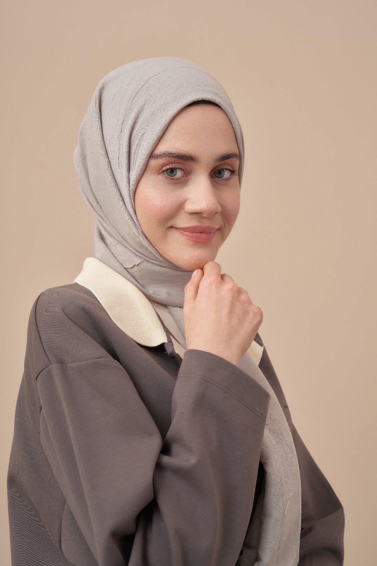 Armanda Bambu Kraş Şal 3285-Taş