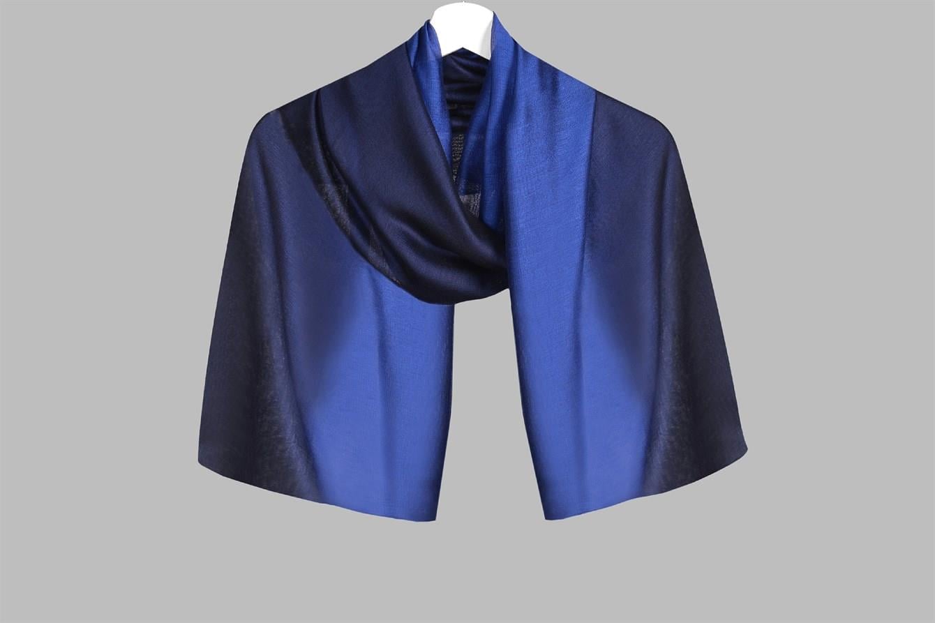 Armanda Degrede Şal 3216-Lacivert-Saks