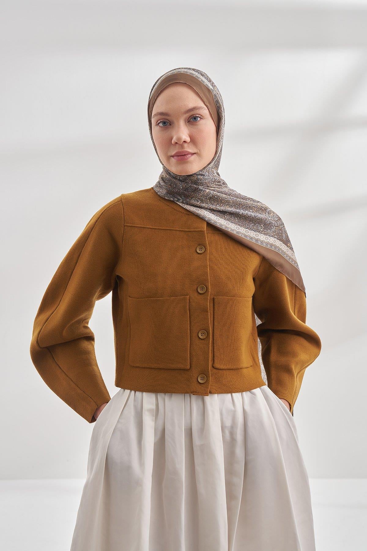 Armanda Etro Etnik Desen Şal 6036-Camel