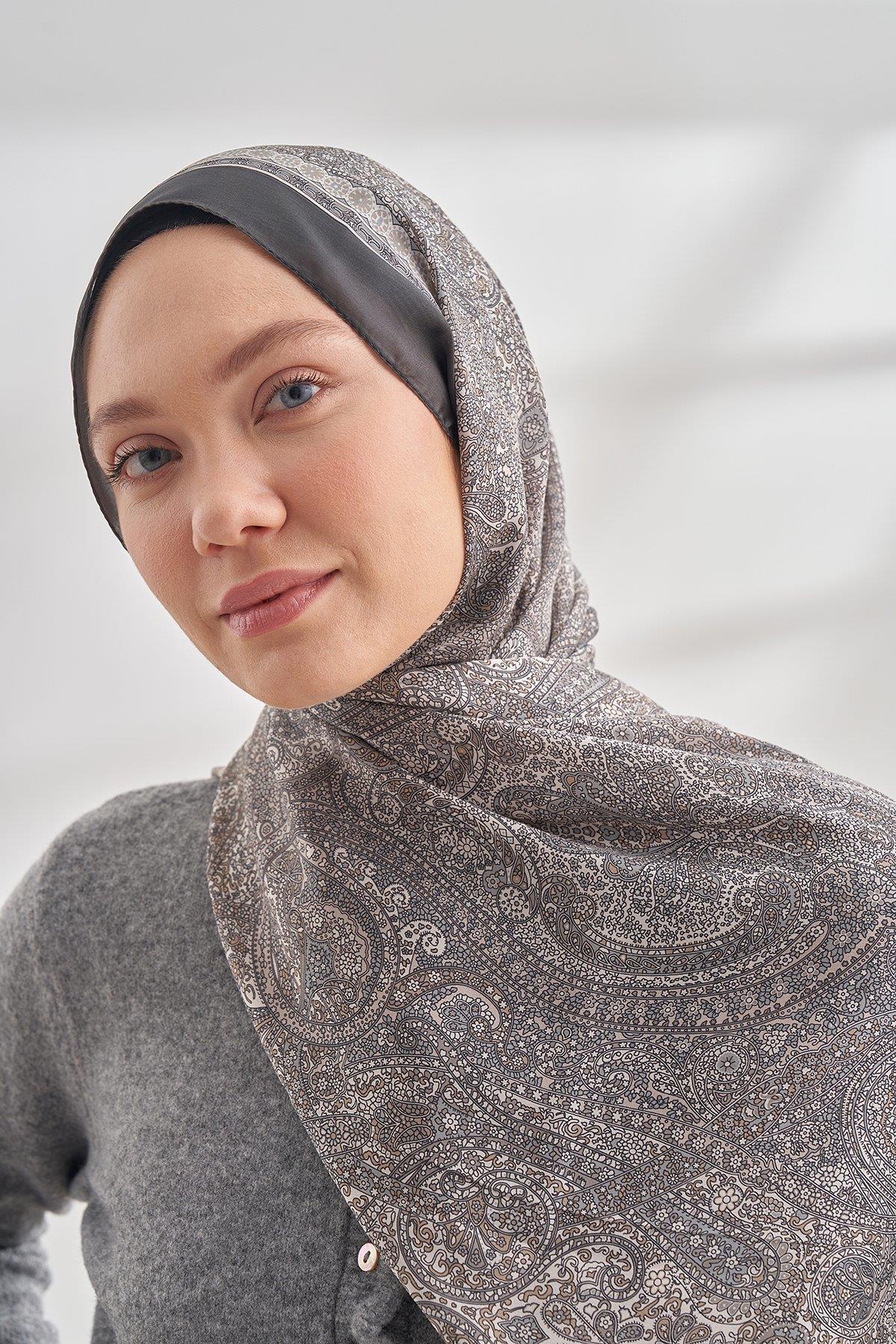 Armanda Etro Etnik Desen Şal 6036-Füme